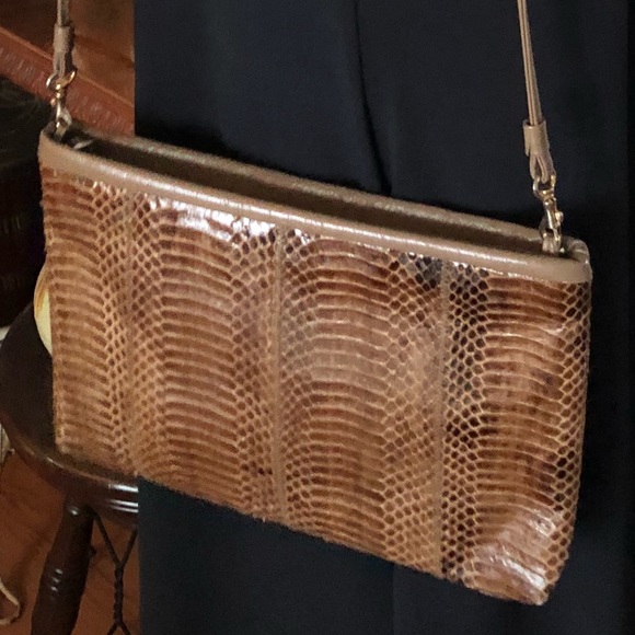 Vintage Snakeskin Crossbody Bag - Picture 3 of 3